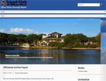 Tablet Screenshot of islandclubofhh.com